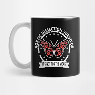 Aortic Ection Survivor Red-Ribbon Raising Day Mug